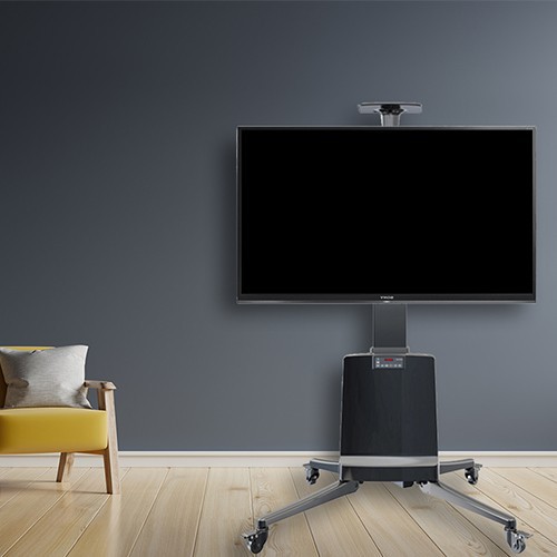 North Bayou NB-TW85 Motorized Telescopic Height-Adjustable Aluminium Tv Stand