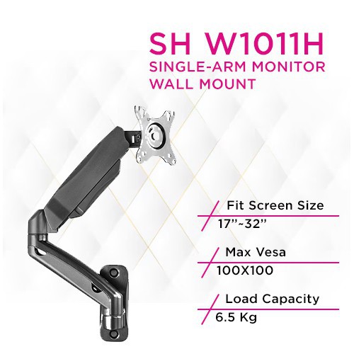 Skill Tech SH W1011H Gas Spring Monitor Mount
