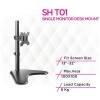 Skill Tech SH T01 Single-Monitor Steel Articulating Monitor Mount