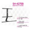 Skill Tech SH 4275B Contemporary Aluminum Pedestal Tabletop Tv Stand , Desktop Mount