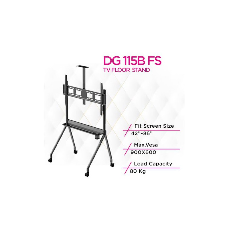 حامل تلفزيون متنقل عالي التحمل من سكيل تك DG 115B FS