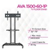 North Bayou AVA 1500-60-1P Large Height Adjustable Professional TV Trolley Stand