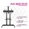 North Bayou NB AVA 1800-70-1P Height Adjustable TV Trolley Stand