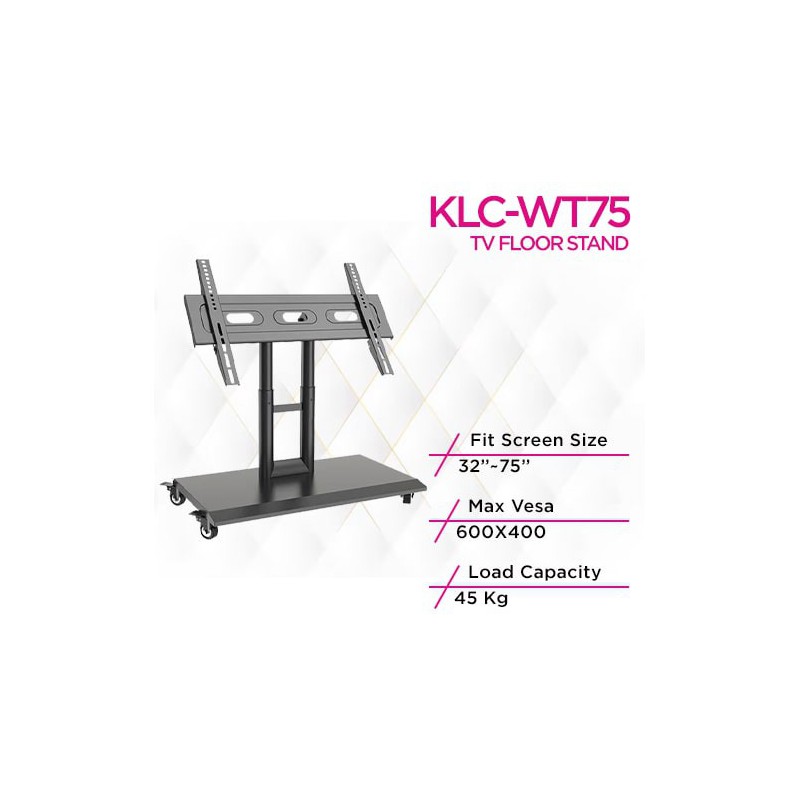 عربة تلفزيون متنقلة متعددة الوظائف KLC-WT75 من Skill Tech