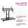 عربة تلفزيون متنقلة متعددة الوظائف KLC-WT75 من Skill Tech