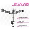 Skill Tech SH 070 C036 Economy Steel LCD Vesa Desk Mount
