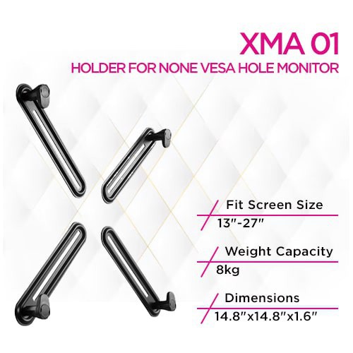 مجموعة محول الشاشة رباعي الأذرع SH-XMA 01 من Skill Tech للشاشات غير المزودة بمعيار Vesa