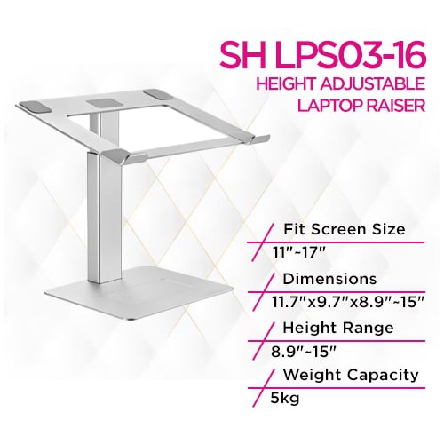 Skill Tech SH LPS03-16 Height Adjustable Aluminium Laptop...