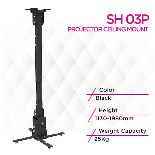 Skill Tech SH 03P Heavy-Duty Projector Ceiling Mount...
