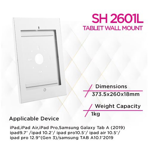 Skill Tech SH 2601L Anti Theft Tablet Mount Enclosure For...