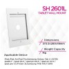 حافظة Skill Tech SH 2601L مضادة للسرقة لأجهزة الكمبيوتر اللوحية مقاس 12.9 بوصة