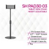 Skill Tech SH PAD30 03 Height Adjustable Tabletop For Tablet Stand & Phones