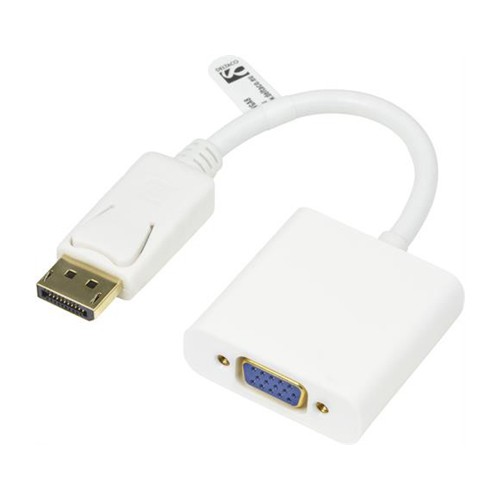 Skill Tech DisplayPort to VGA Converter White 0.2 Meter