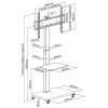 Skill Tech SH 19FS Storage-Savvy TV Cart