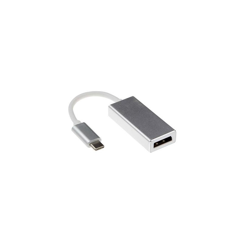 محول Skill Tech USB C إلى DisplayPort فضي 0.2 متر