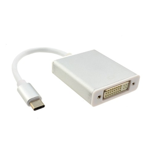Skill Tech USB C to DVI I 24 plus 5 Converter Silver 0.2...