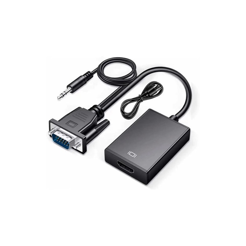 VGA Male TO HDMI Female Converter 0.2M Black