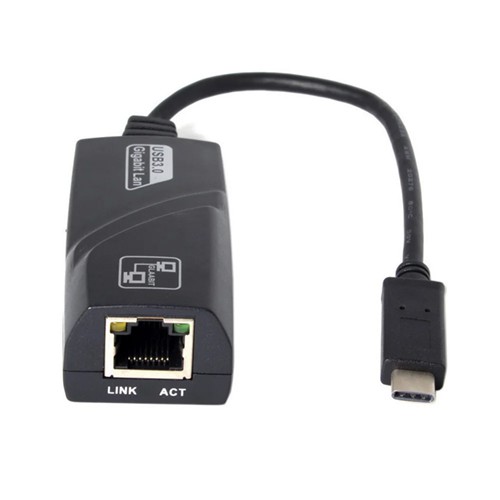 Type C to RJ45 LAN Ethernet Adapter Green Pack 0.2 Meter
