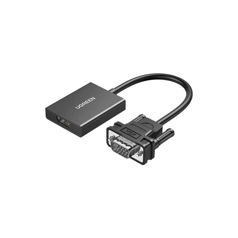 UGREEN CM513 VGA Male to HDMI Female Converter with Audio