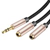 VENTION BBBBAB M 3 Point 5mm Stereo Audio Splitter Cable 1 Male to 2 Female