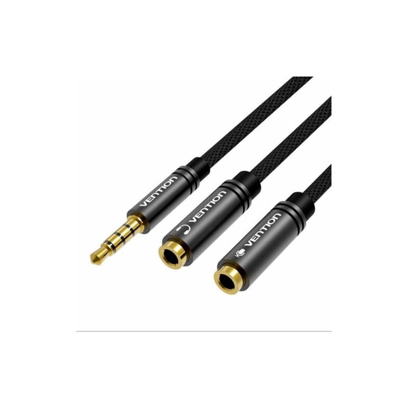 VENTION BBMBY 3 Point 5mm Stereo to Headphone and Microphone Splitter Adapter