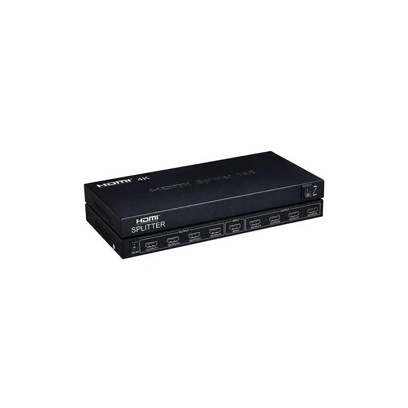 موزع إشارة HDMI 1 مدخل 8 مخرج 4K 1080P صندوق توزيع إشارة مكبر للصوت