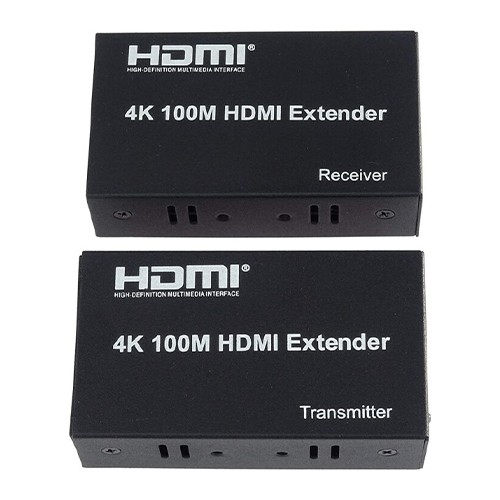 موسع HDMI عبر كابل CAT6 بطول 100 متر لنقل الفيديو بدقة 4K و1080P، صندوق أخضر