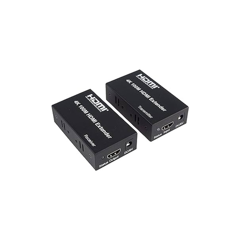 موسع HDMI عبر كابل CAT6 بطول 100 متر لنقل الفيديو بدقة 4K و1080P، صندوق أخضر