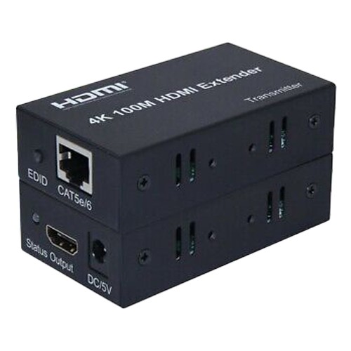 موسع HDMI عبر كابل CAT6 بطول 100 متر لنقل الفيديو بدقة 4K و1080P، صندوق أخضر