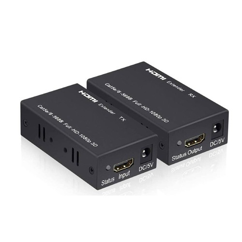 موسع HDMI عبر CAT6 60M 4K 1080P نقل الإشارة صندوق رمادي