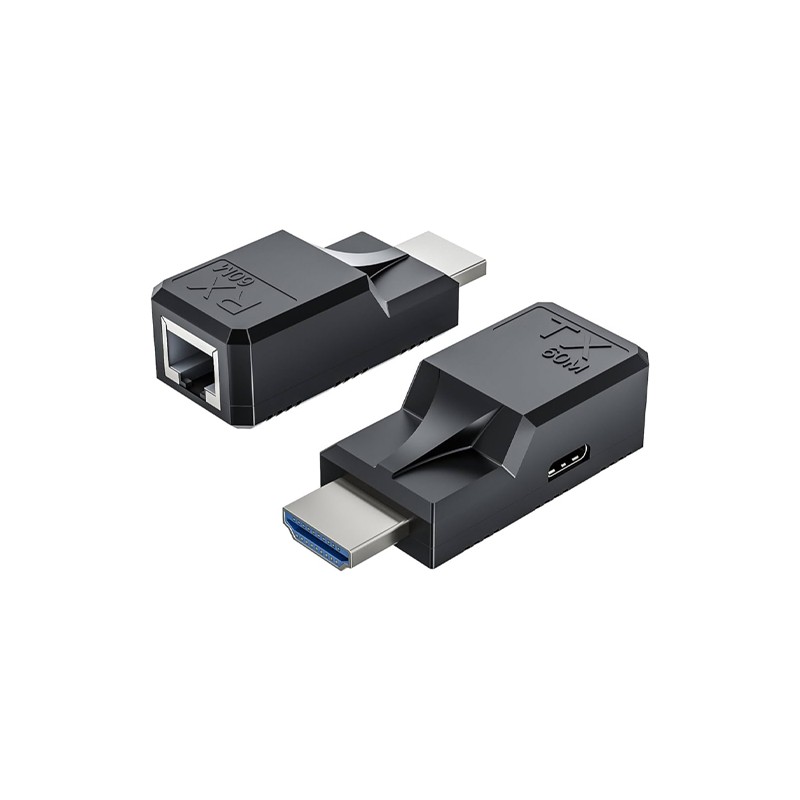 HDMI Extender Over CAT6 or CAT6A 60M Full HD 1080P White Blue Pack