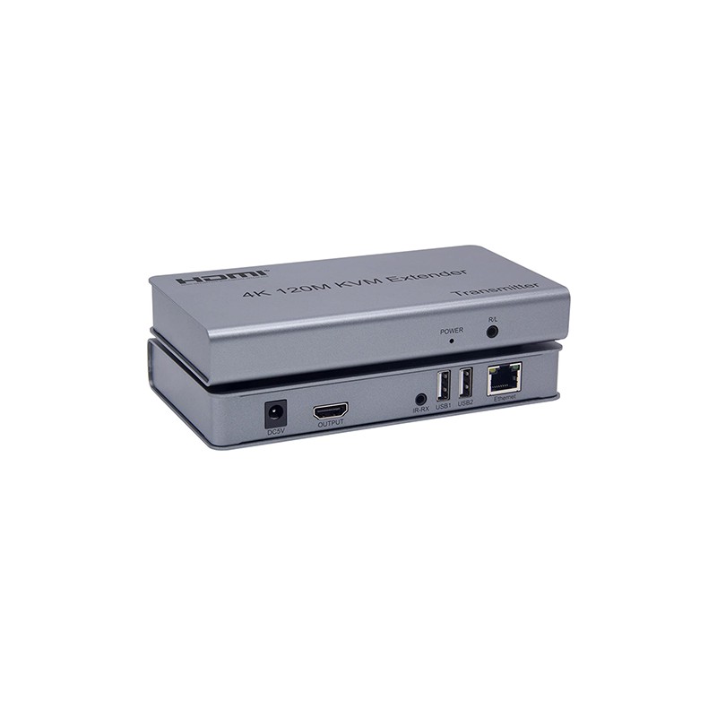 HDMI KVM Extender Over CAT6 120M 4K 1080P With USB AUX IR Green Box