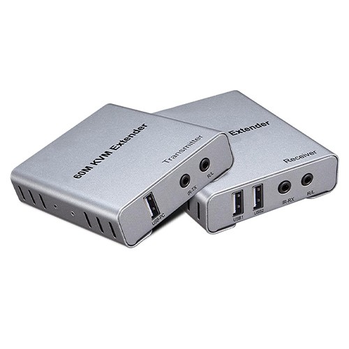موسع HDMI KVM عبر CAT6 بطول 60 مترًا بدقة 4K و1080 بكسل...