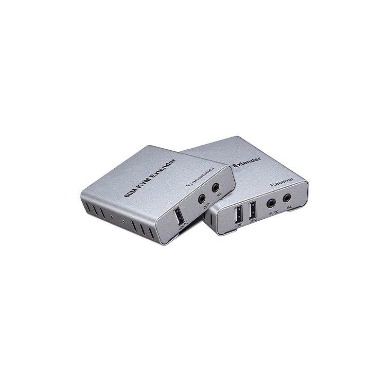 HDMI KVM Extender Over CAT6 60M 4K 1080P With USB AUX IR Green Box