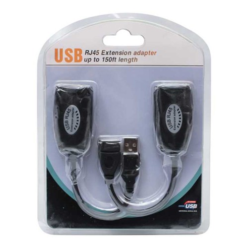 موسع USB عبر RJ45 حتى 40 مترًا أو 150 قدمًا باستخدام محول USB RJXT