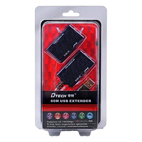 USB Extender DTECH DT 5015 Over CAT6 Cable Up To 60 Meter Distance