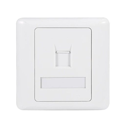 لوحة واجهة بيضاء لشبكة Skill Tech RJ45 بمنفذ واحد للتثبيت...
