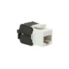 Skill Tech RJ45 Keystone CAT6A 180 Degree White