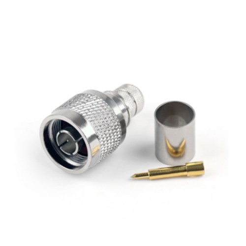 موصل تجعيد Belcable N ذكر لـ RG214 BEL CG YW 444