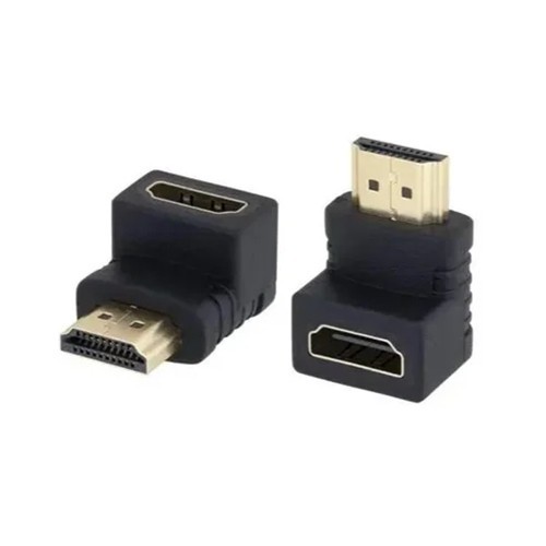 محول HDMI على شكل حرف L من ذكر إلى أنثى موصل بزاوية قائمة...