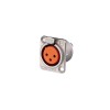 Music House MH208F Orange XLR Female Chassis Connector