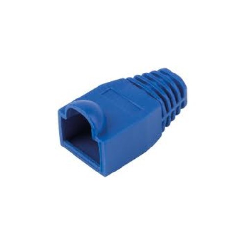 غطاء تخفيف الضغط لموصل RJ45 باللون الأزرق لكابل شبكة Cat6