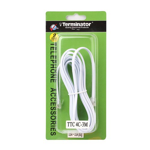 Terminator Telephone Cable – TTC 4C-3M/USA