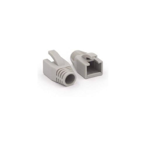 غطاء موصل RJ45 Cat7 Cat6A باللون الرمادي