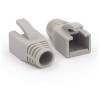 غطاء موصل RJ45 Cat7 Cat6A باللون الرمادي