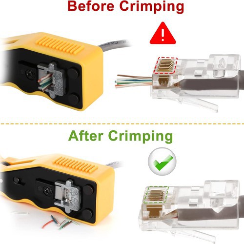 أداة الضغط من النوع المفاجئ CAT6/5 (RJ45)