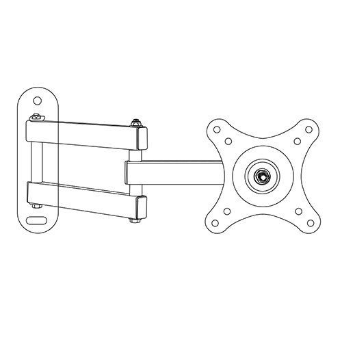Skill Tech SH 1010P Low Cost Full-Motion Tv Wall Mount
