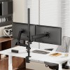 Skill Tech SH 80 C024 Vertical Dual Monitor Gas-Spring Pole Deskmount