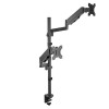 Skill Tech SH 80 C024 Vertical Dual Monitor Gas-Spring Pole Deskmount