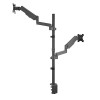 Skill Tech SH 80 C024 Vertical Dual Monitor Gas-Spring Pole Deskmount